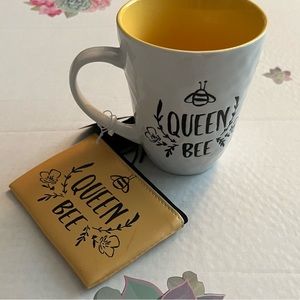 Queen Bee Mug with coin wallet